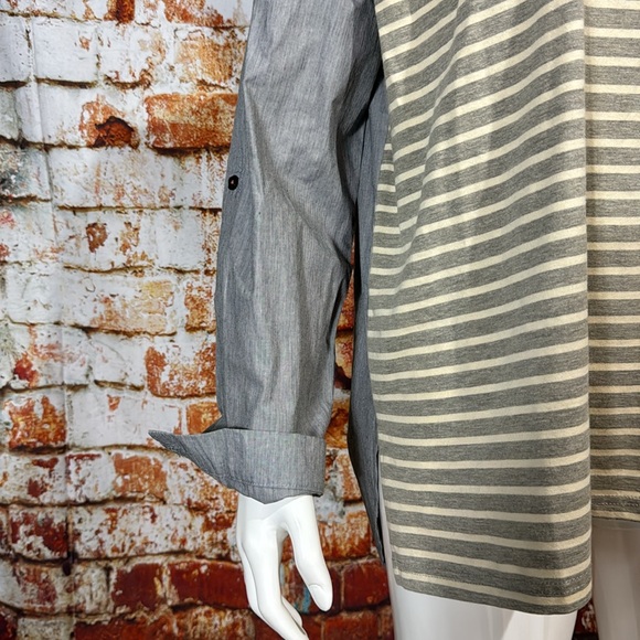 New with Tags Comme Toi Mixed Material Top - Picture 3 of 5